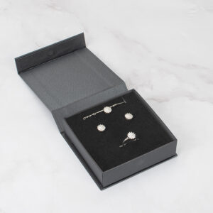 11860N embalaža za verižico, uhane, prstan, komplet (92 x 92 x 28 mm)