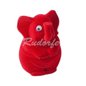 18708 pliš figura slonček za prstan, uhane (39 x 36 x 58 mm)