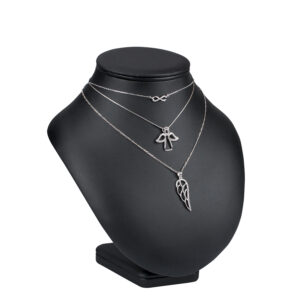 216640 razstavni element iz umetnega usnja za verižico, ogrlico, obesek ( 185 x 160 x 210 mm)