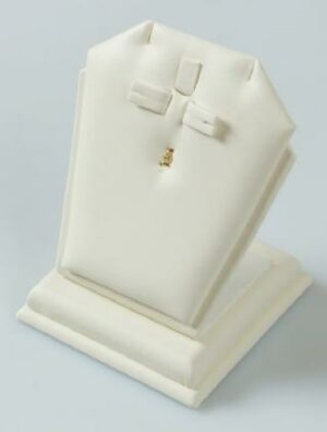 218020 podstavek v usnju za verižico, uhane, obesek, prstan (90 x 80 x 100 mm)