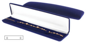 18331 žametna embalaža za zapestnico (244 x 57 x 30 mm)