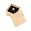 19600 natur kartonska škatlica za prstan, obesek, uhane (40 x 40 x 32 mm)