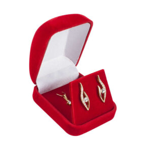 18306 pliš embalaža za uhane, obesek (61 x 55 x 37 mm) (Kopija)