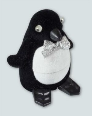 18702 pliš figurica pingvin za prstan, uhane (50 x 60 x 44 mm)